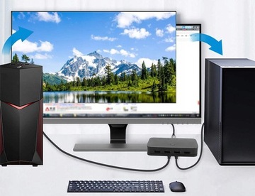 KVM-переключатель HDMI 4x1 Переключатель 3xUSB +4 КАБЕЛЬ HDMI