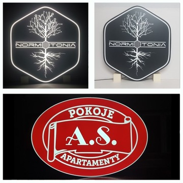 Круглые неправильные овальные светодиодные рекламные коробки