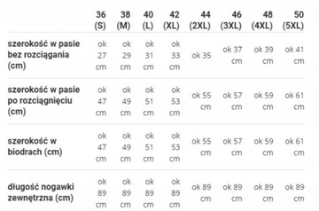 Spodnie Dresowe Czarne Damkie Dresy r. 50 Bez Wzorów Chinos