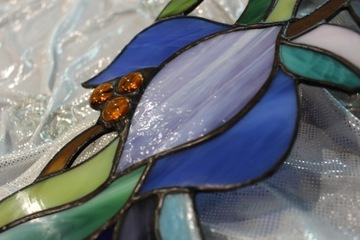 Райский цветок Тиффани Витраж Селадон