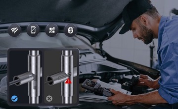 ИНСПЕКЦИОННАЯ КАМЕРА С ПОДВИЖНЫМ ВРАЩАЮЩИМСЯ ГОЛОВКОЙ ЭНДОСКОПОМ 360° 8 мм 2M 8LED CE