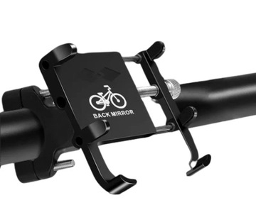 Прочный алюминиевый держатель для велосипедного телефона, привинченный к рулю мотора.