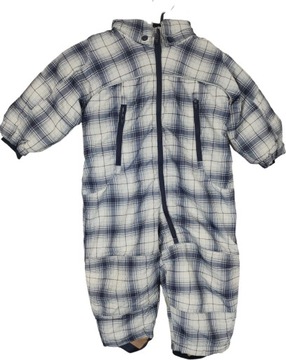 H&M Zimowy KOMBINEZON z KAPTUREM Ocieplany 80 cm 9-12 miesięcy