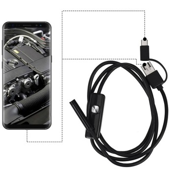 ИНСПЕКЦИОННАЯ КАМЕРА ЭНДОСКОП СВЕТОДИОДНЫЙ USB ДЛЯ ПК ТЕЛЕФОНА FULL HD 1080P IP68