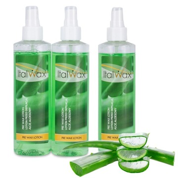 ZESTAW LOTION ALOESOWY ITALWAX PRZED DEPILACJĄ 2+1 gratis