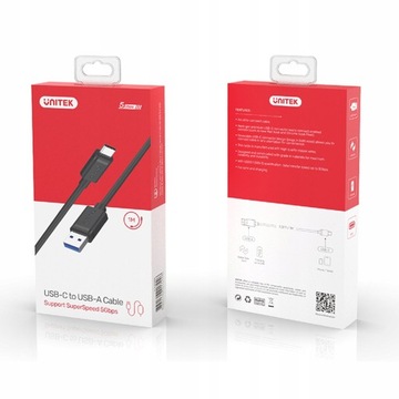 UNITEK USB-C USB 3.1 Кабель для быстрой зарядки, 1 м