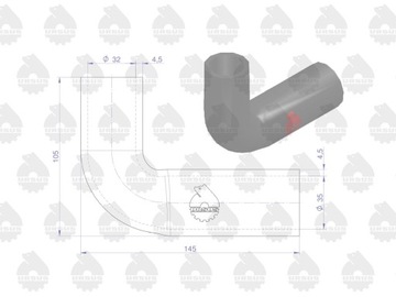 Комплект шлангов радиатора MF 255 Ориг.