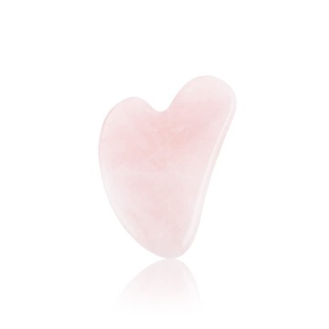 Kamień Gua Sha | Masażer | Kwarc różowy | płytka