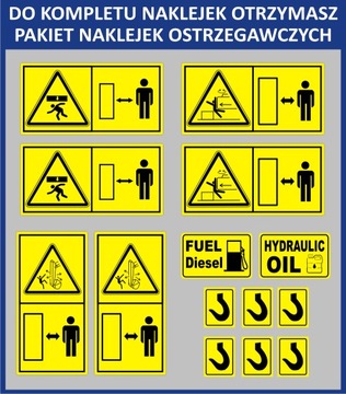 JCB 8014 CTS НАКЛЕЙКИ + пиктограммы - РУЧКА ТРУБКИ