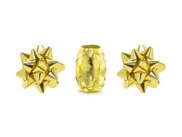 НАБОР ЛЕНТА И ДВЕ ЗВЕЗДЫ, СЕРЕБРЯНЫЙ МЕТАЛЛ