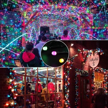 РОЖДЕСТВЕНСКИЕ ОГНИ 1000 СВЕТОДИОДНЫХ НАРУЖНЫХ ФИКСИРОВАННЫХ ВСПЫШОК, ТОЛЩИЙ КАБЕЛЬ, МУЛЬТИ-ШТОРА