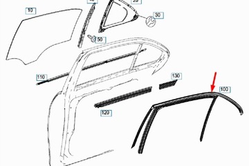 MERCEDES-BENZ C COUPE CL203 ANTÉNA ZESILOVAČ TĚSNĚNÍ A2038200191 NOVÁ