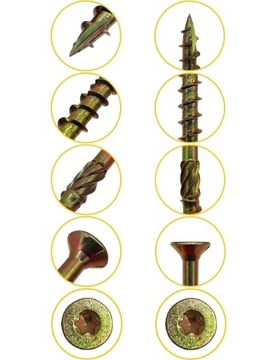 ВИНТЫ СТОЛЯНЫЕ 6x120 TORX С КОНИЧЕСКОЙ ГОЛОВКОЙ 100 шт.