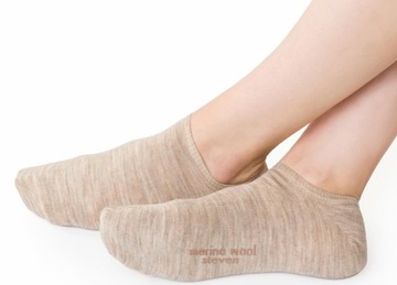 STEVEN stopki MERINO WOOL 130 beż # 38-40