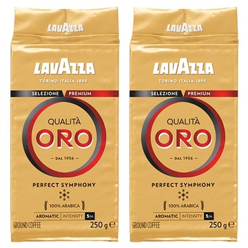 2x KAWA MIELONA LAVAZZA QUALITA ORO GOLD ARABICA ZŁOTA CZARNA ARABIKA 500G