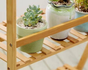 Подставка для цветов, лестница, полка для цветов, 3 полки с рамкой POL05.