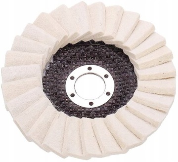 ВОЙЛОЧНЫЙ ПОЛИРОВАЛЬНЫЙ ДИСК ВОЙЛОВАЯ КЛАПАНКА 125 ММ КЛАПАНКА 7 ММ