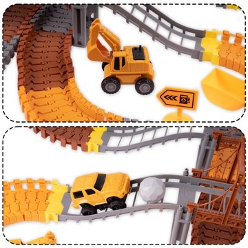 ОЧЕРЕДЬ АВТОМОБИЛЕЙ СО СТРОИТЕЛЬНЫМИ МАШИНАМИ 273 EL