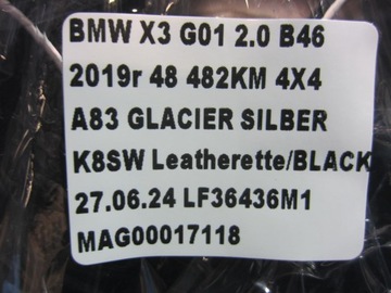 BMW X3 G01 G02 G20 PŘÍSTROJOVÁ DESKA BUDÍKY INDIKÁTOR 9842922 8715155 62109842922