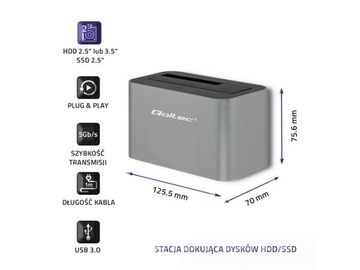 stacja dokująca USB 3.0 Qoltec 50315