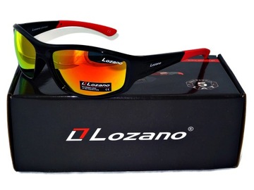 Męskie POLARYZACYJNE okulary PRZECIWSŁONECZNE SPORTOWE LOZANO rowerowe