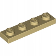 LEGO 3710 Piaskowa płytka plate 1x4 10szt.
