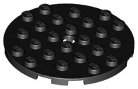 Lego 11213 Płytka Koło 6X6 Czarna