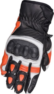 RĘKAWICE MOTOCYKLOWE WOLF TW29 BANDIT OR SKÓRA 2XL