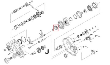 KOŁO ŁAŃCUCHA REDUKTORA NAPĘDU 47338-H1000 (Z) KIA SORENTO I,II
