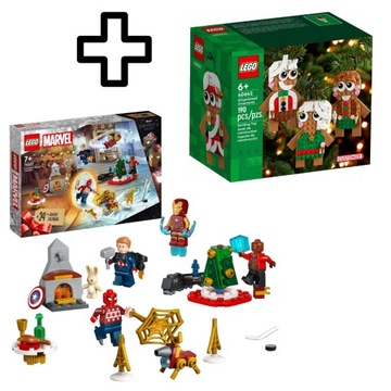 ŚWIĄTECZNY ZESTAW LEGO AVENGERS KALENDARZ ADWENTOWY 2023 76267 + LEGO 40642