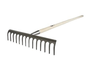 Grabie spawane 14 zębowe z trzonkiem 1,3 m solidne