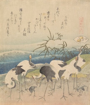 Rep Katsushika Hokusai Ashi Clam 70x60 obraz Lue