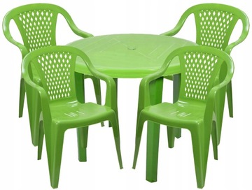 STRONG GARDEN SET 4+1 СТУЛЬЯ, СТОЛ + ЗОНТИК