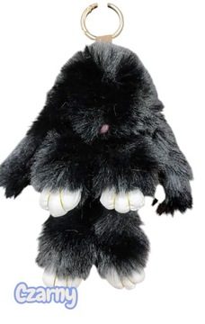 Ключ кролика кольцо мягкое мех 18 см. Стильный добавление -on E1524 Emaj