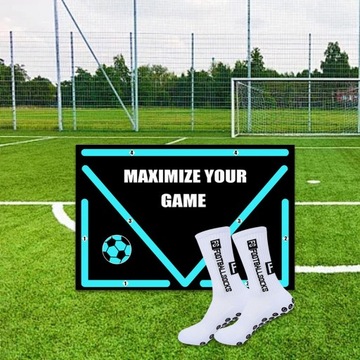 Футбольный коврик для упражнений Footstep Черные футбольные аксессуары Футбол с носками