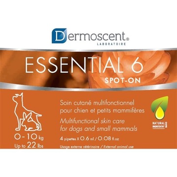 Essential 6 spot on do 10 kg pies królik Dermoscent