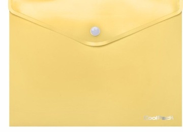 Teczka zatrzask PP COOLPACK A4 Pastel żółta