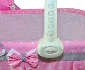 Электрическая люлька, кроватка с дистанционным управлением для детей Sweet Melody Milly Mally
