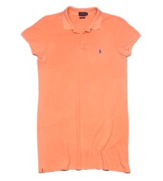 POLO RALPH LAUREN Prosta Sukienka Neon Logo r. L / 40