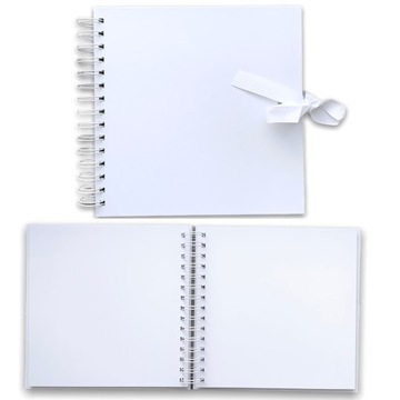 ALBUM DO ZDOBIENIA SCRAPBOOKING 20,5 x 20,5 BIAŁY