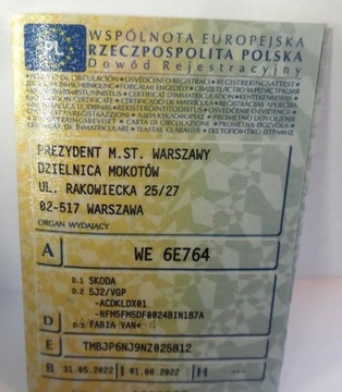 Skoda 2022 Skoda Fabia 2022r, Salonowa, 1.0 Benzyna. VAN, Uszkodzona. Poobijana. Jezd, zdjęcie 22