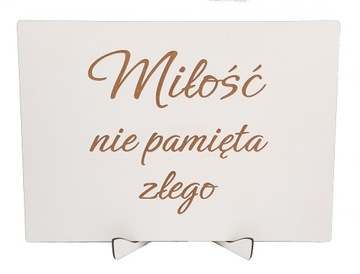 TABLICZKI HYMN O MIŁOŚCI 12 szt 21x30 ślub wesele dekoracja do kościoła