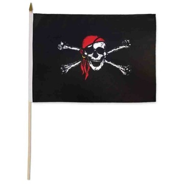 Flaga z czaszką piracka kości upiorna