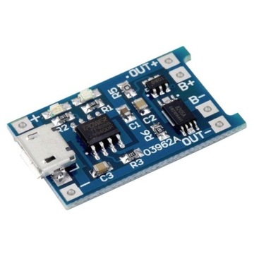Ładowarka Micro USB 1A Li-ion Li-pol 18650