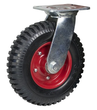 KOŁO PEŁNE SKRĘTNE 200mm KOLO WÓZEK DO TACZKI 235kg KOLKO SKRETNE