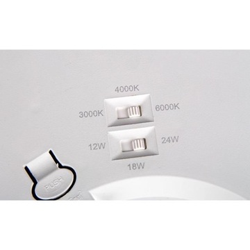 Светодиодная панель 8-в-1 24Вт черная 3/4/6000К