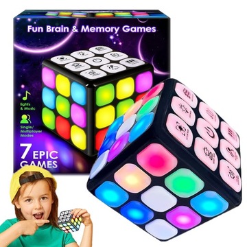 КУБИК РУБИКА ЭЛЕКТРОННЫЕ ИГРЫ ДЛЯ РАЗУМА И ПАМЯТИ POP IT LED ИГРА