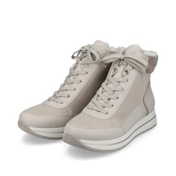 RIEKER buty, półbuty, sneakersy beżowe N4508-60
