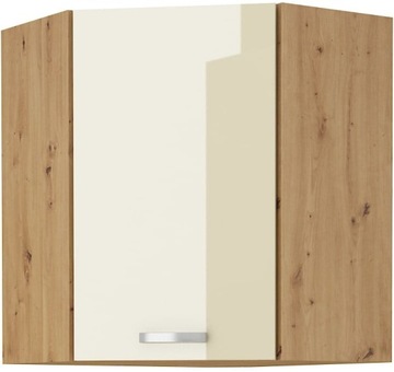 WISZĄCA NAROŻNA SZAFKA KUCHENNA ARTISAN KREM 58X90