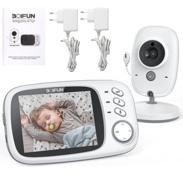 NIANIA ELEKTRONICZNA KAMERA NA ŻYWO LCD TRYB NOCNY